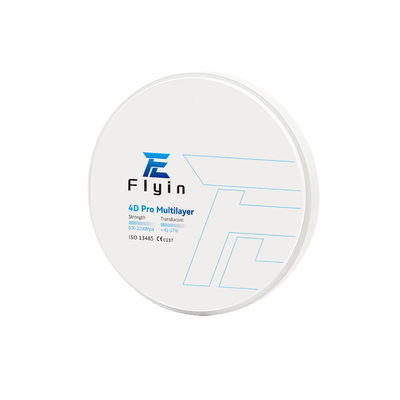 شراء تاج أسنان اصطناعي زيركونيا الأسنان 4D Pro كتلة زيركونيا متعددة الطبقات 700-1200 MPA online manufacture