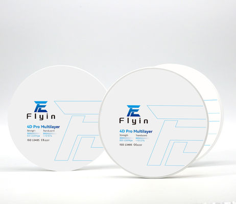 شراء 4D Pro Dental Lab CAD CAM Zirconia Block أبيض مع شفافية عالية online manufacture