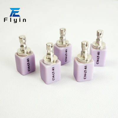 FLYIN LT HT CAD CAM الليثيوم Disilicate الأسنان كتلة الزجاج السيراميك C14 B40