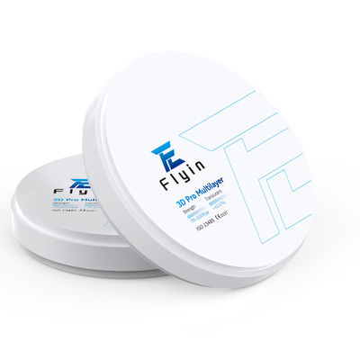 عالية الشفافية CAD CAM 3D Pro متعدد الطبقات Zirconia Block Ceramic Disc