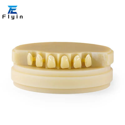 CAD CAM واضحة Pmma كتلة الأسنان مع سطح مسطح وصلب